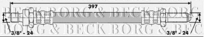 BORG & BECK bbh6246 -  Тормозной шланг